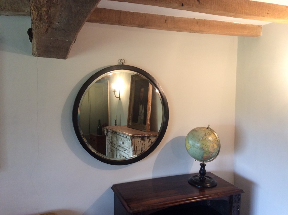 A large Victorian circular wall mirror View II