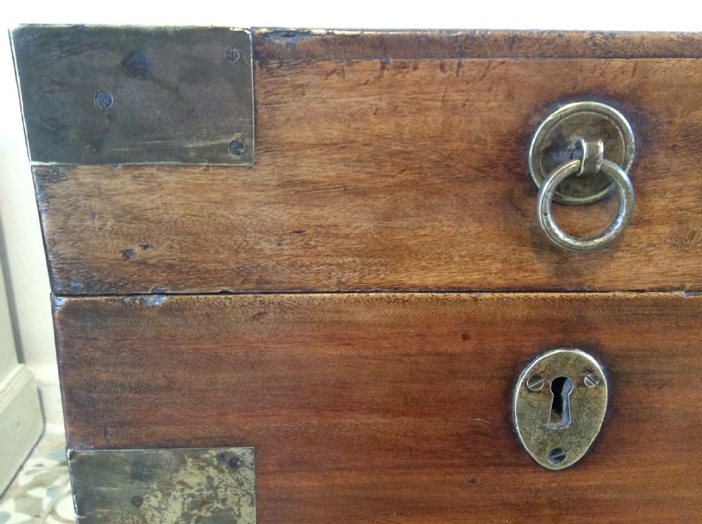 A  large 19thC camphor campaign trunk View IV