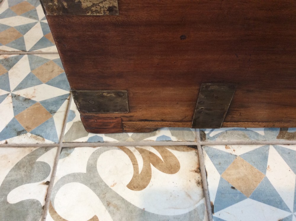A  large 19thC camphor campaign trunk View XIII