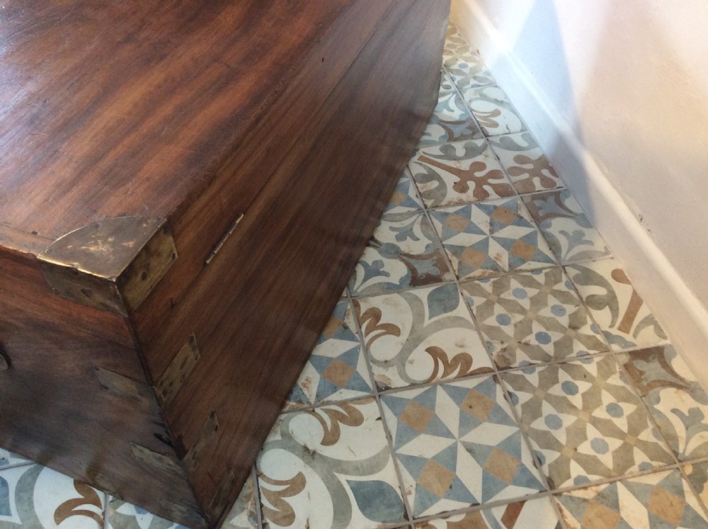 A  large 19thC camphor campaign trunk View XV