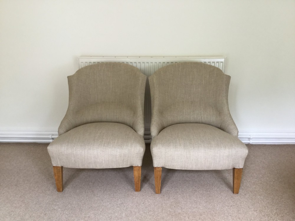 A pair of late 19thC French side chairs