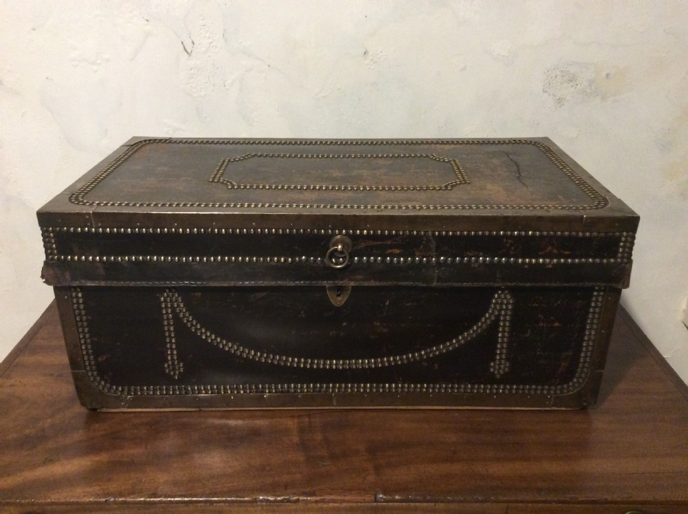 A Regency camphor campaign trunk
