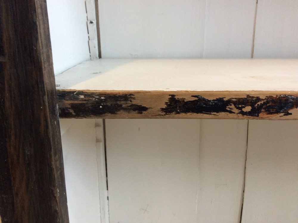 A Victorian painted open bookcase View VI