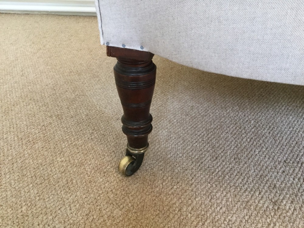A mid 19thC small English sofa View V