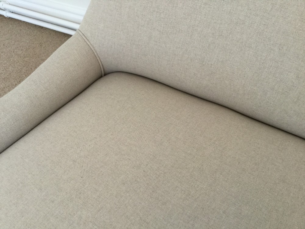 A mid 19thC small English sofa View VIII