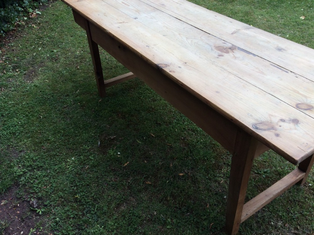 A French cherry & pine kitchen prep table View VIII
