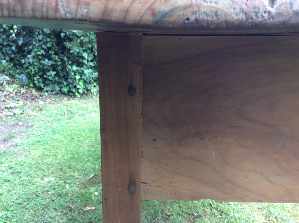 A French cherry & pine kitchen prep table View IX