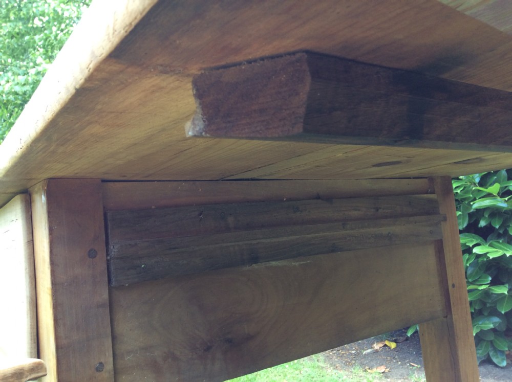 A French cherry & pine kitchen prep table View XVI