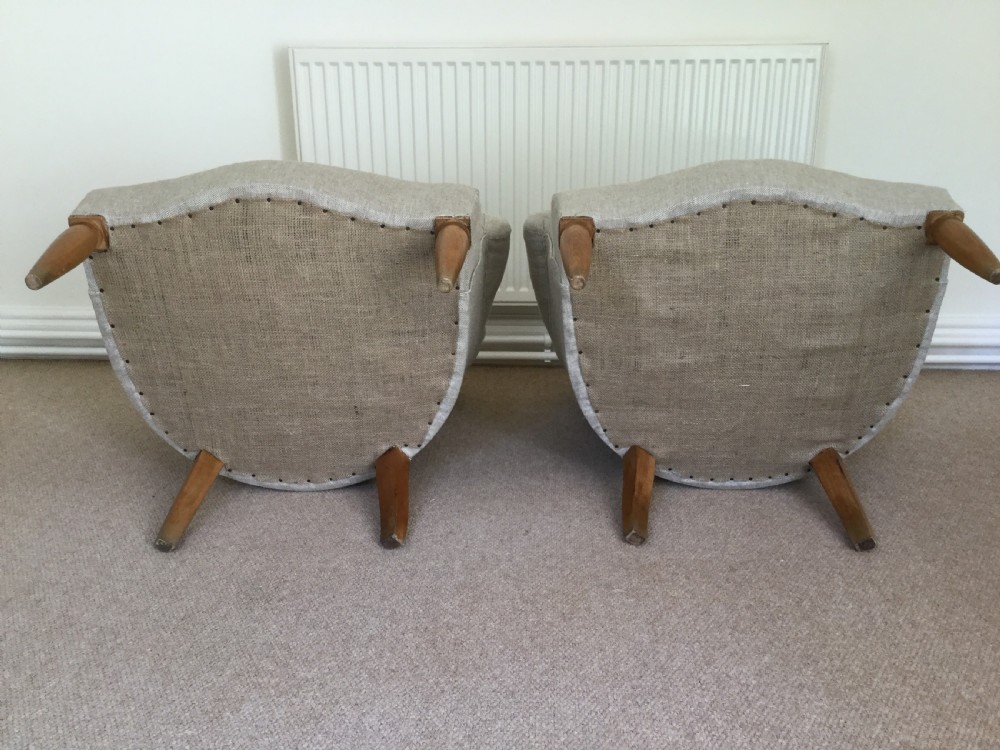 A pair of French upholstered armchairs View VIII