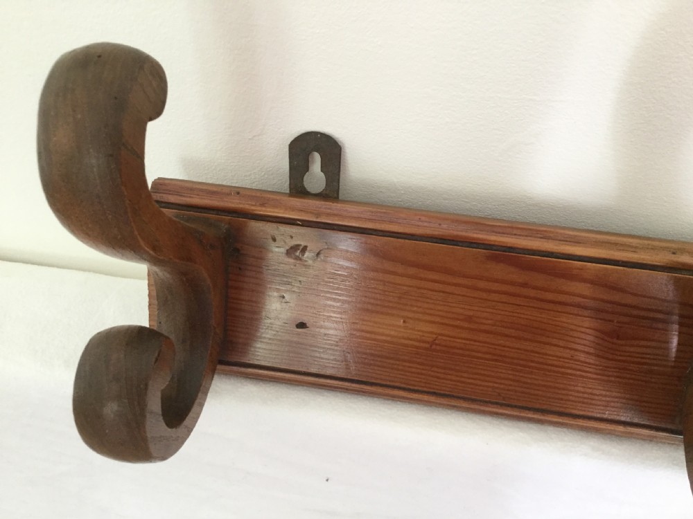 A French three hook coat rack View III