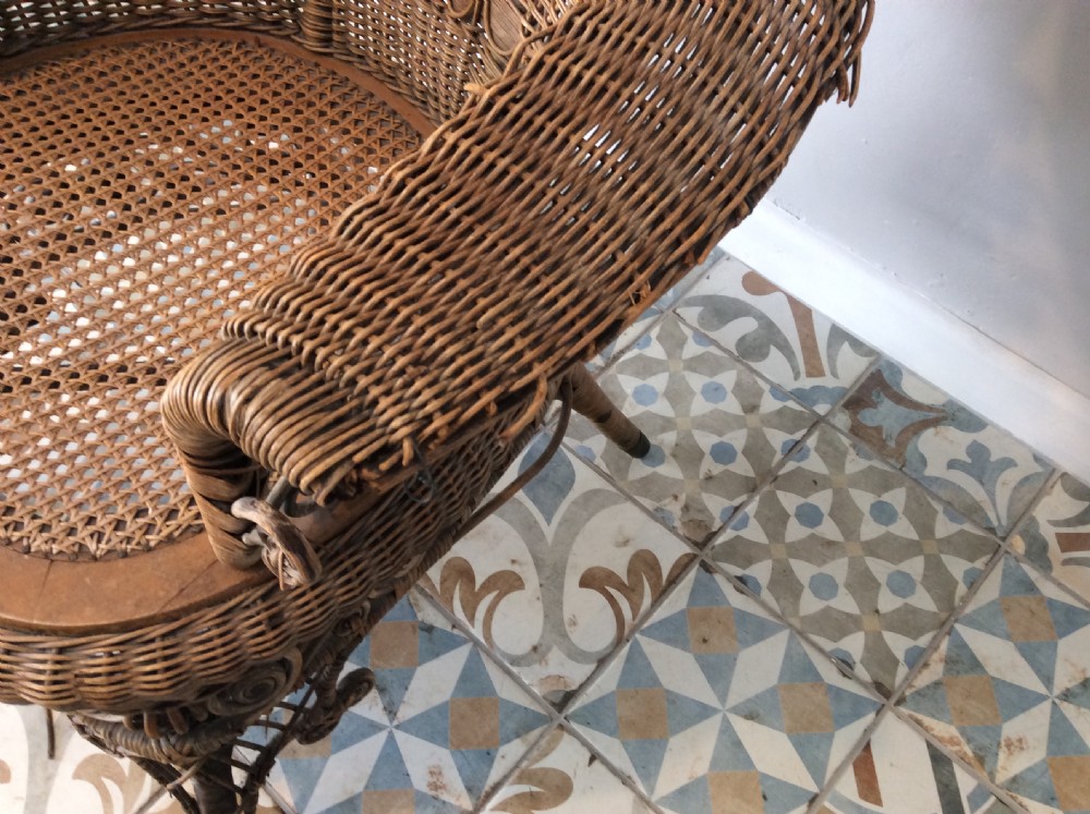 An American Heywood wicker chair View VI