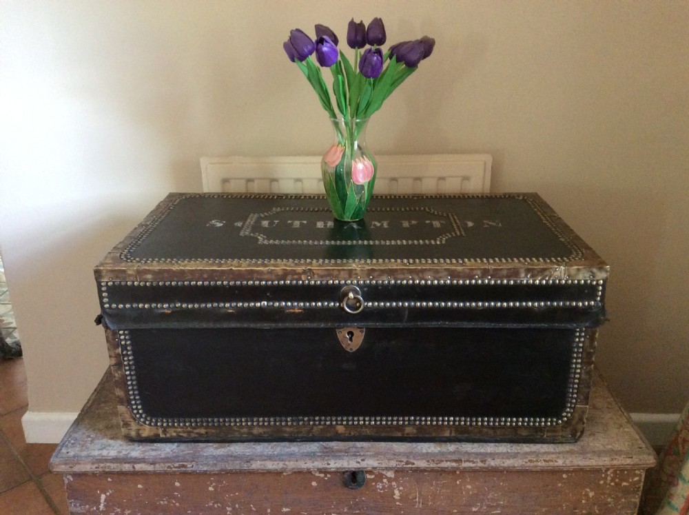 A Regency  camphor campaign trunk View II