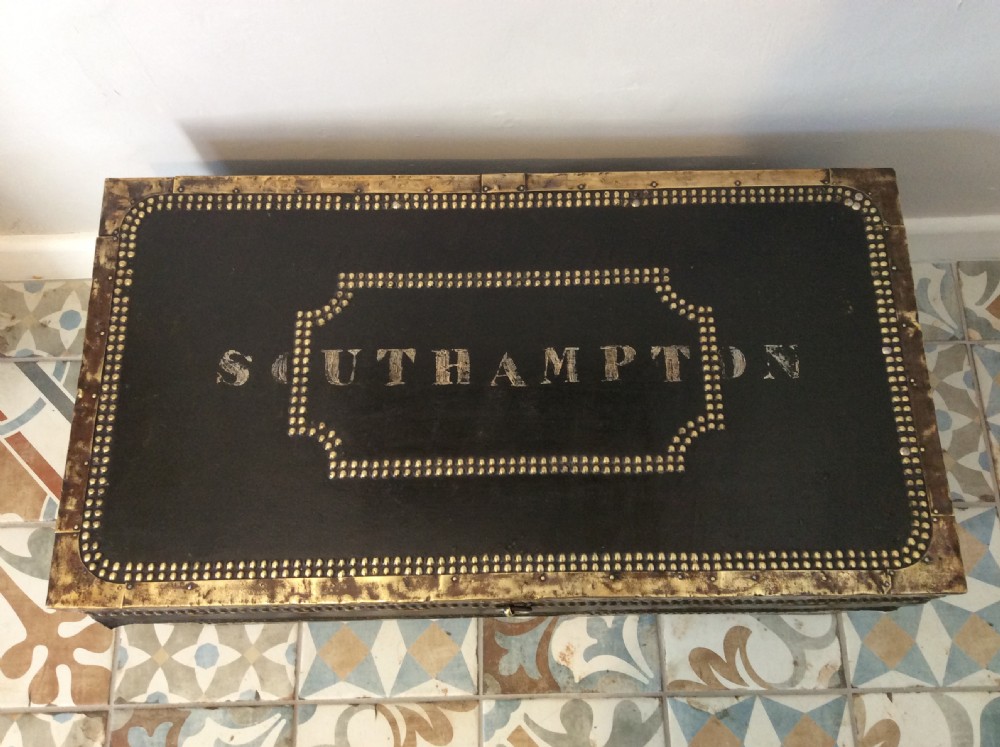 A Regency  camphor campaign trunk View III