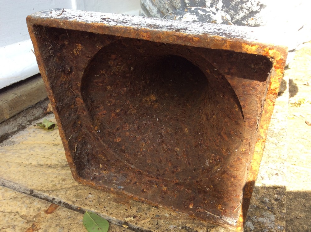A pair of cast iron garden urns View IX