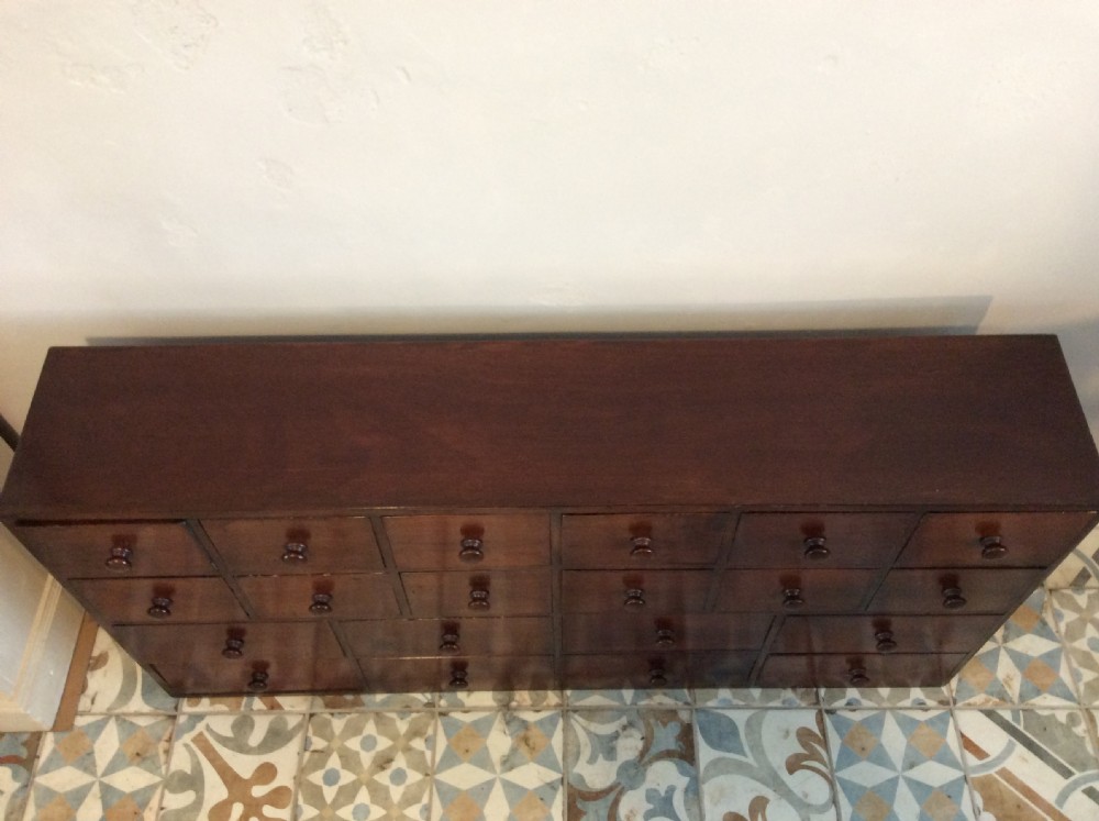 A 122 cm wide bank of drawers View V