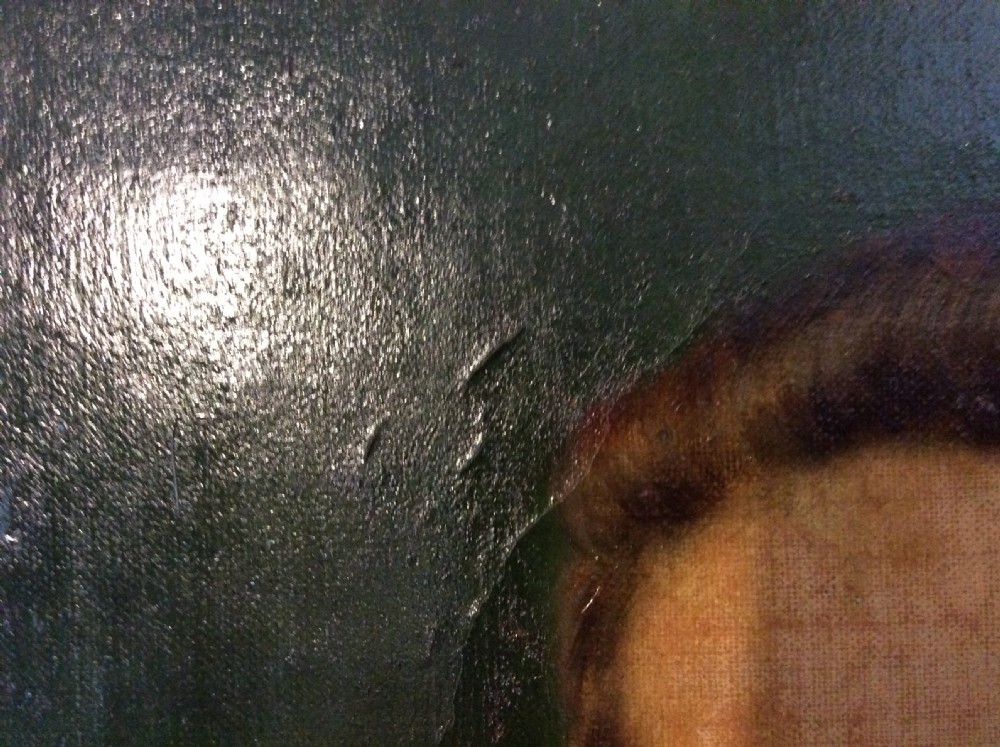 A oil on canvas portrait View VI