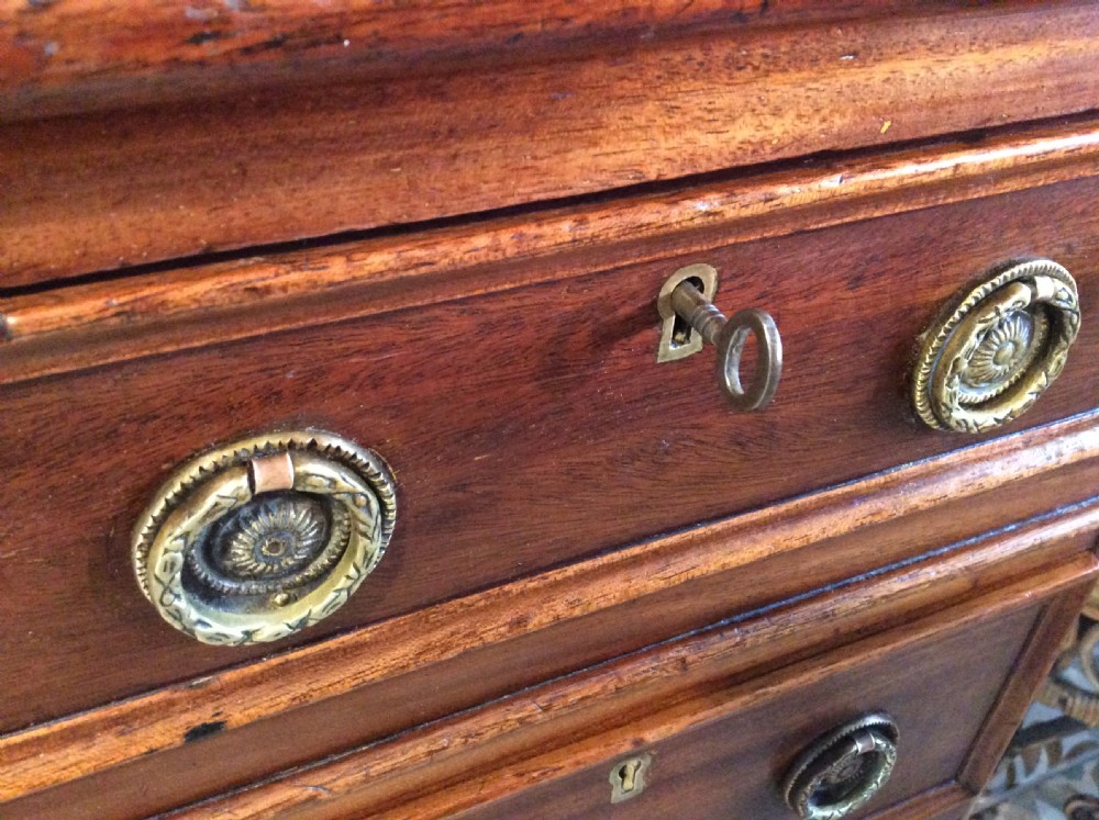 A 19thC 9 drawer pedestal desk View IV
