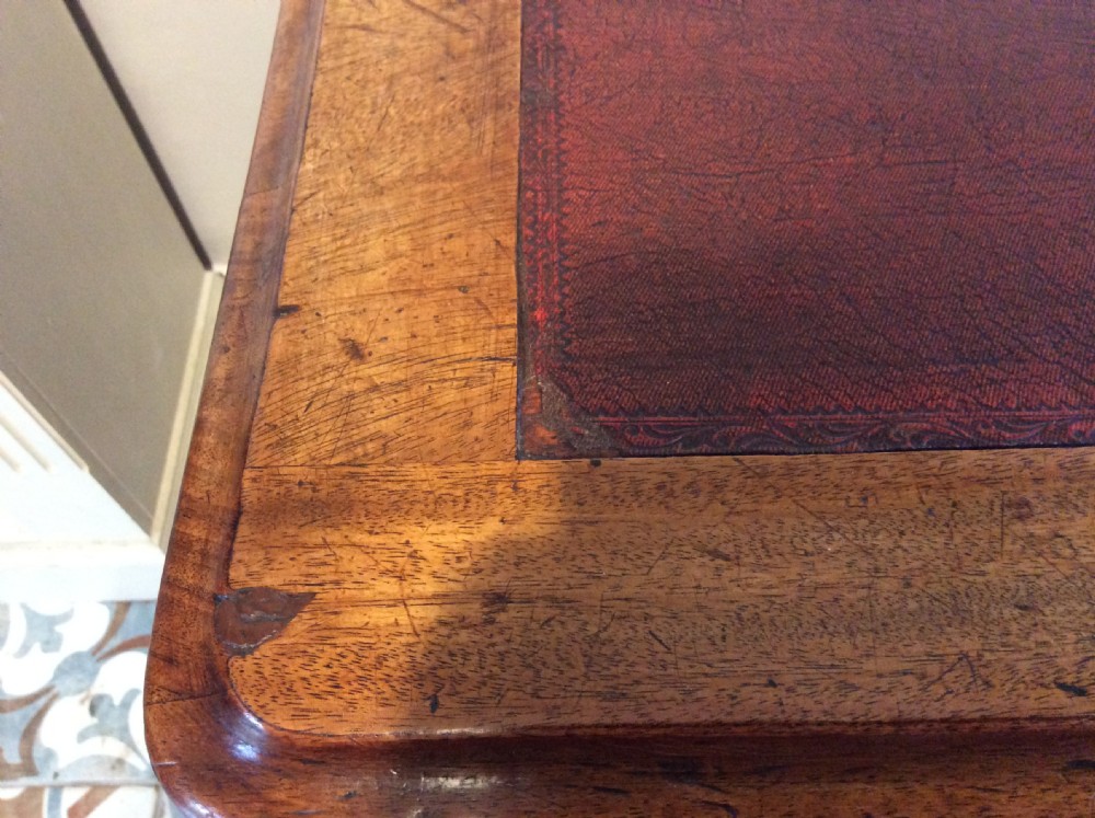 A 19thC 9 drawer pedestal desk View XII