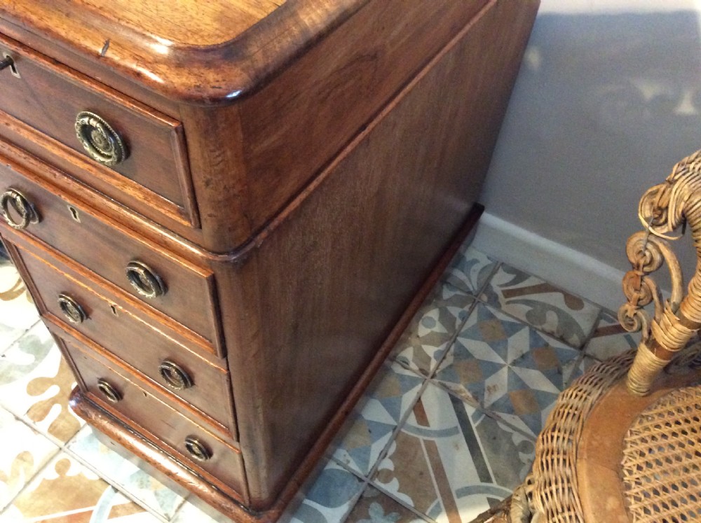 A 19thC 9 drawer pedestal desk View XIV