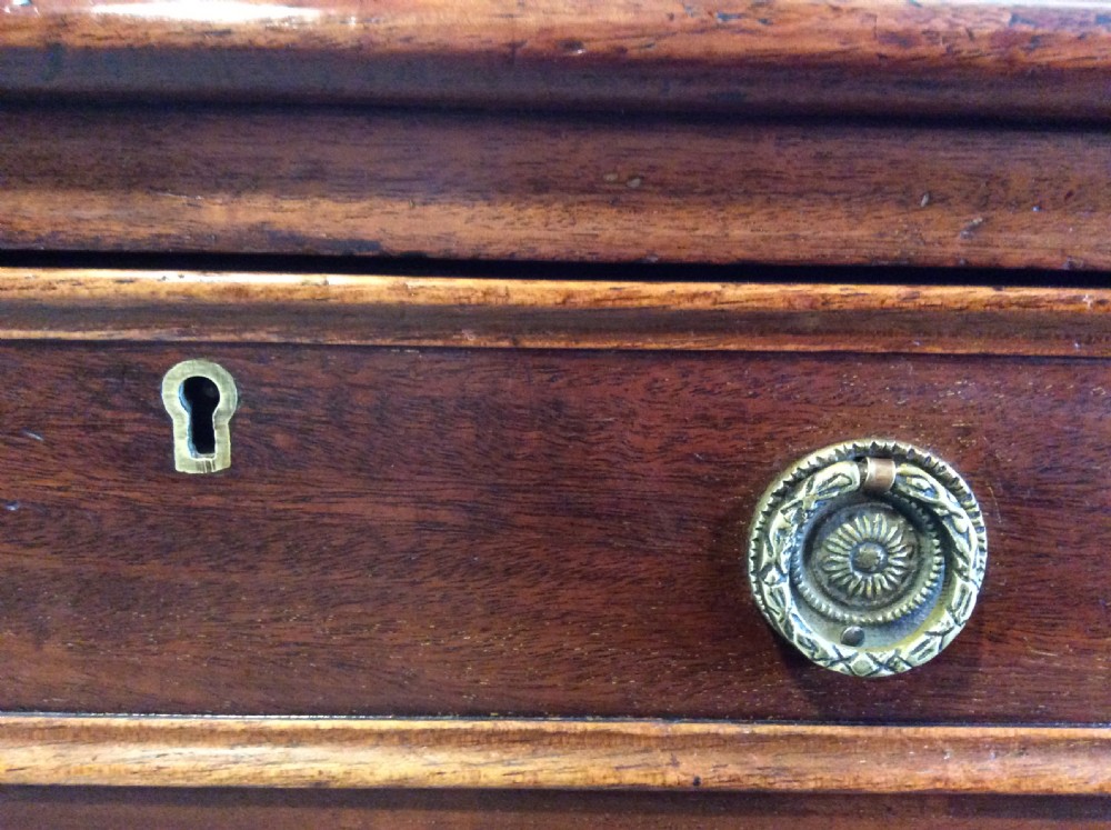 A 19thC 9 drawer pedestal desk View XX