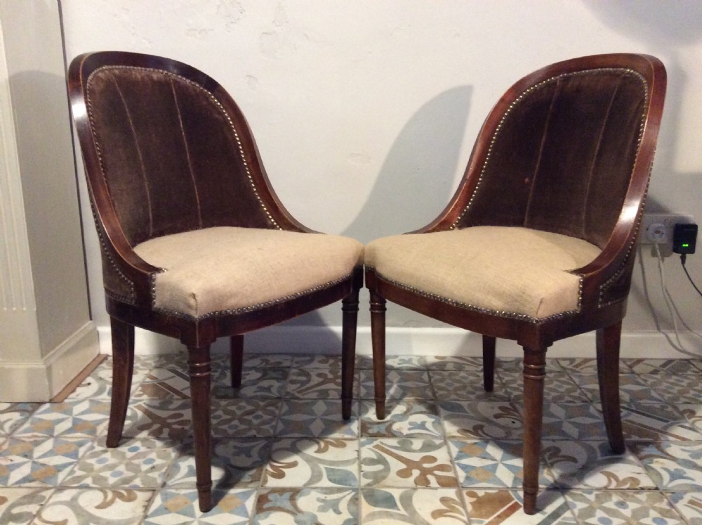 A Pair of Napoleon Hall chairs