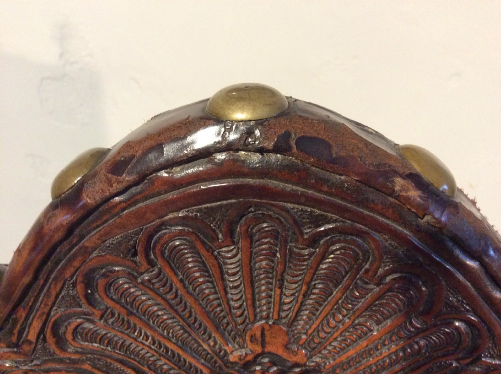 A 17thC Spanish walnut hall chair View XII