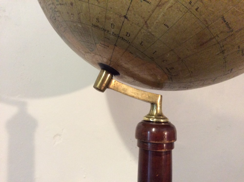 An early 20thC German world globe View III