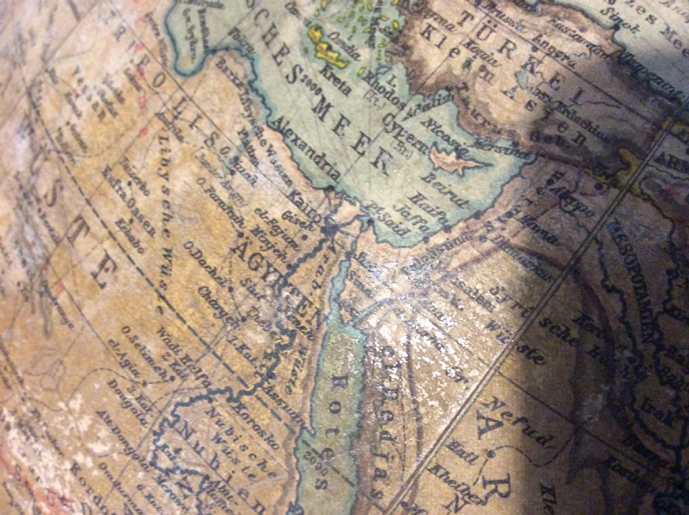 An early 20thC German world globe View XIV