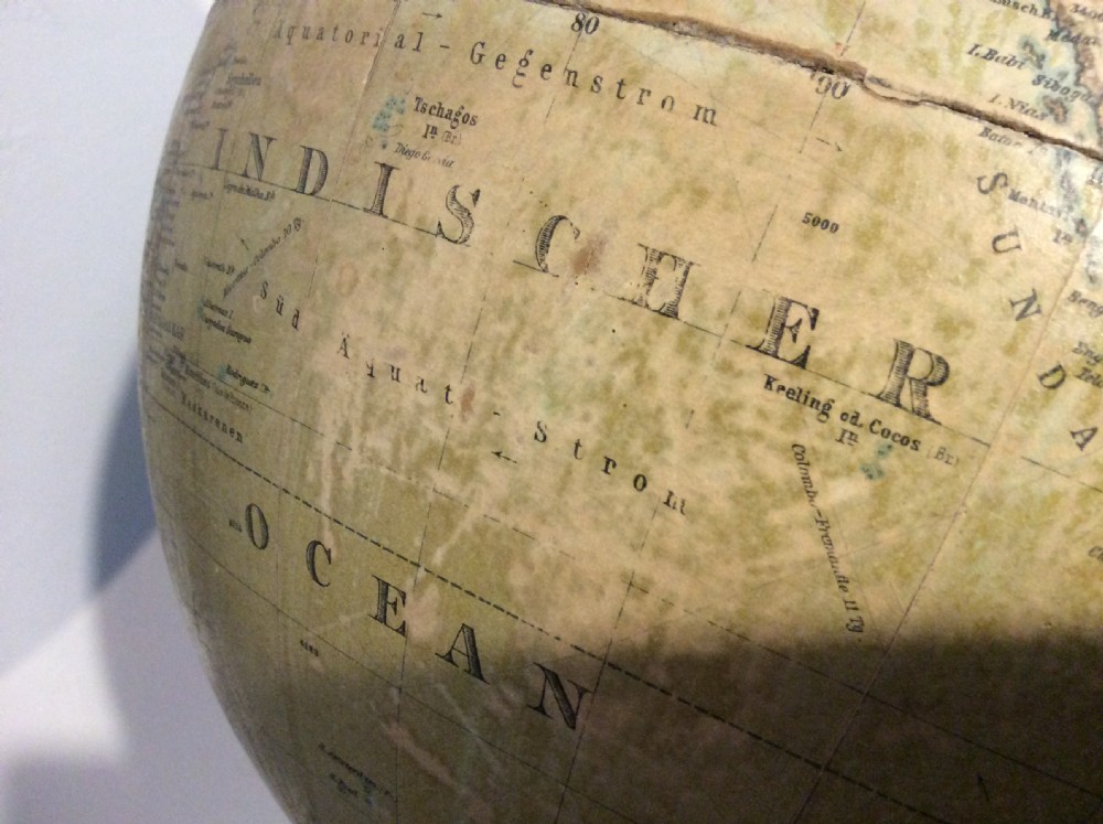 An early 20thC German world globe View XVI