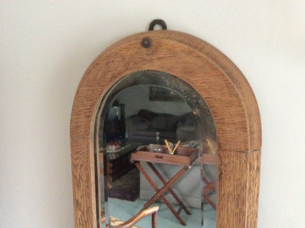 A pair of bleached oak framed pier mirrors View VI