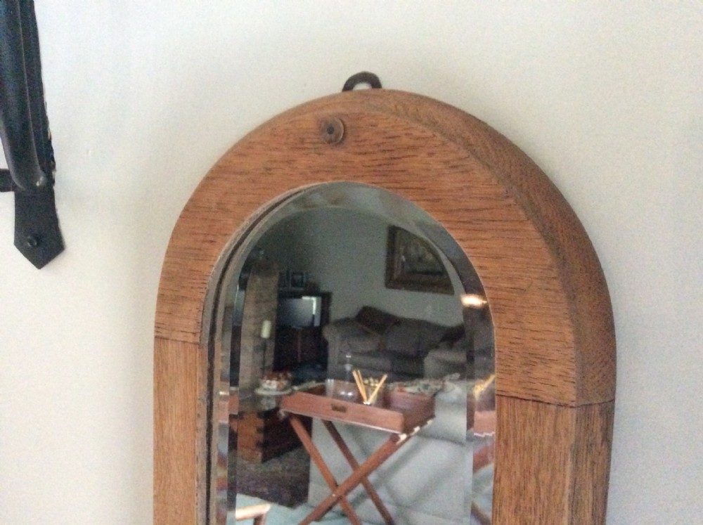 A pair of bleached oak framed pier mirrors View VII