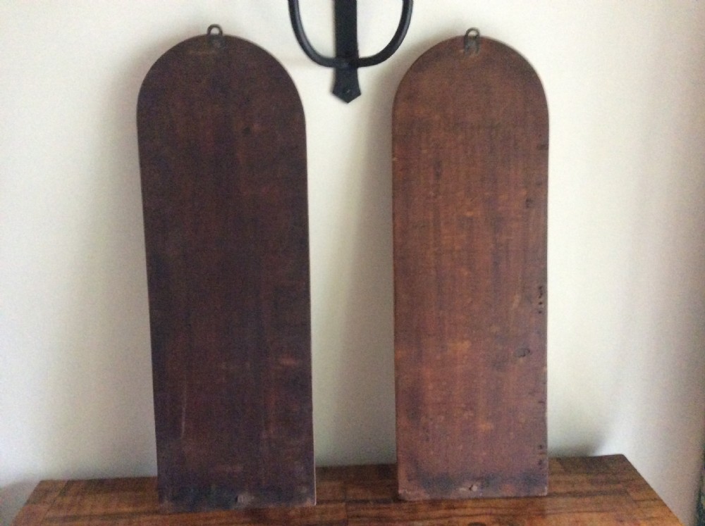 A pair of bleached oak framed pier mirrors View X