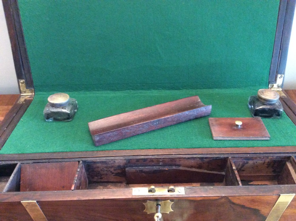 A 19thC military campaign writing slope View IX