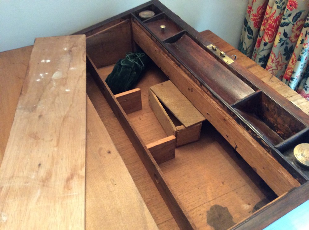 A 19thC military campaign writing slope View XVI