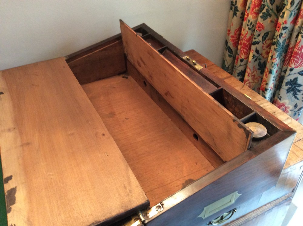 A 19thC military campaign writing slope View XVIII