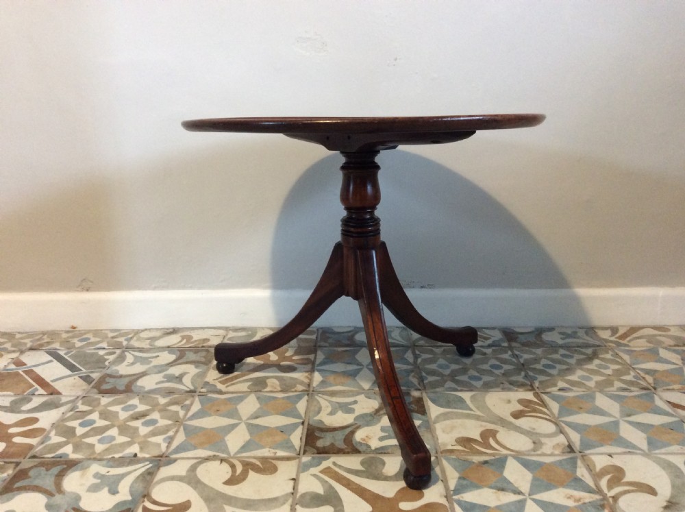 A 19thC low dish top tripod table View V