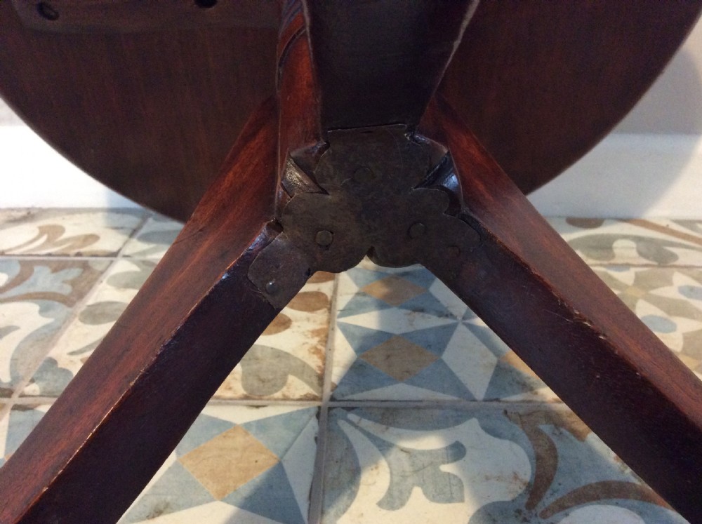 A 19thC low dish top tripod table View IX