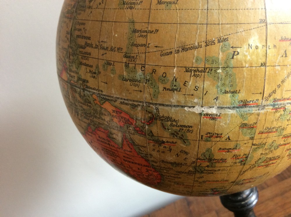 An untouched Geographia 6'' globe View VI