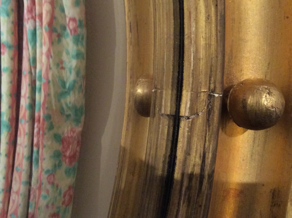 An early 19thC convex wall mirror View VI