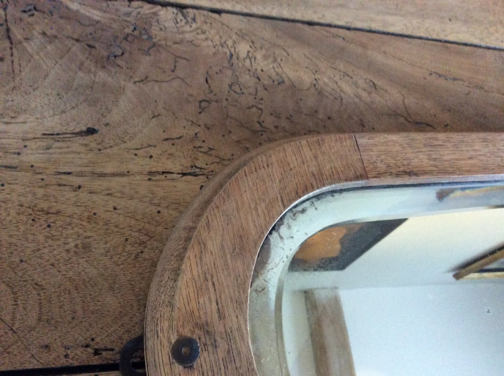 A pair of bleached oak framed pier mirrors View VI