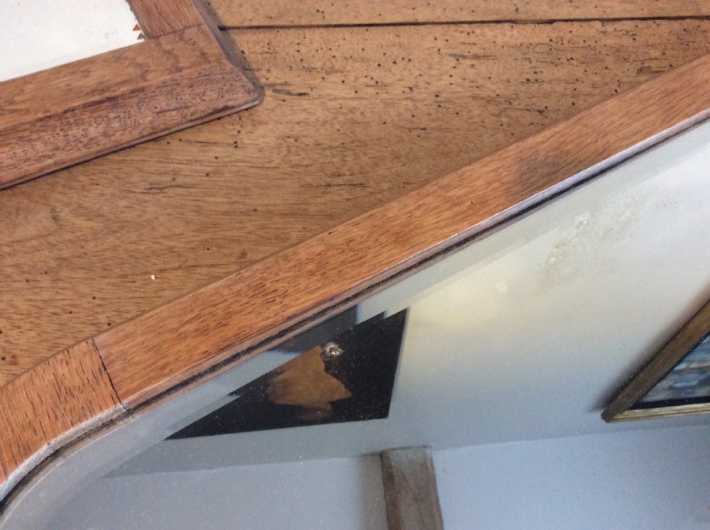 A pair of bleached oak framed pier mirrors View VII