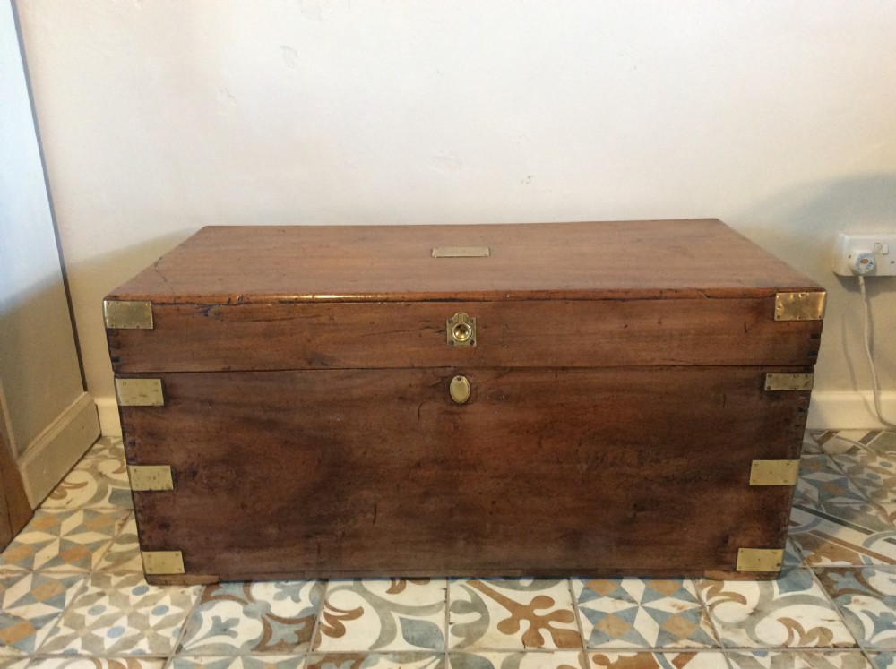 A 19thC Camphor campaign trunk