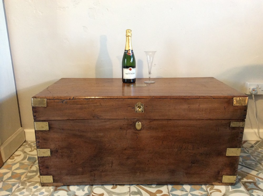 A 19thC Camphor campaign trunk View II