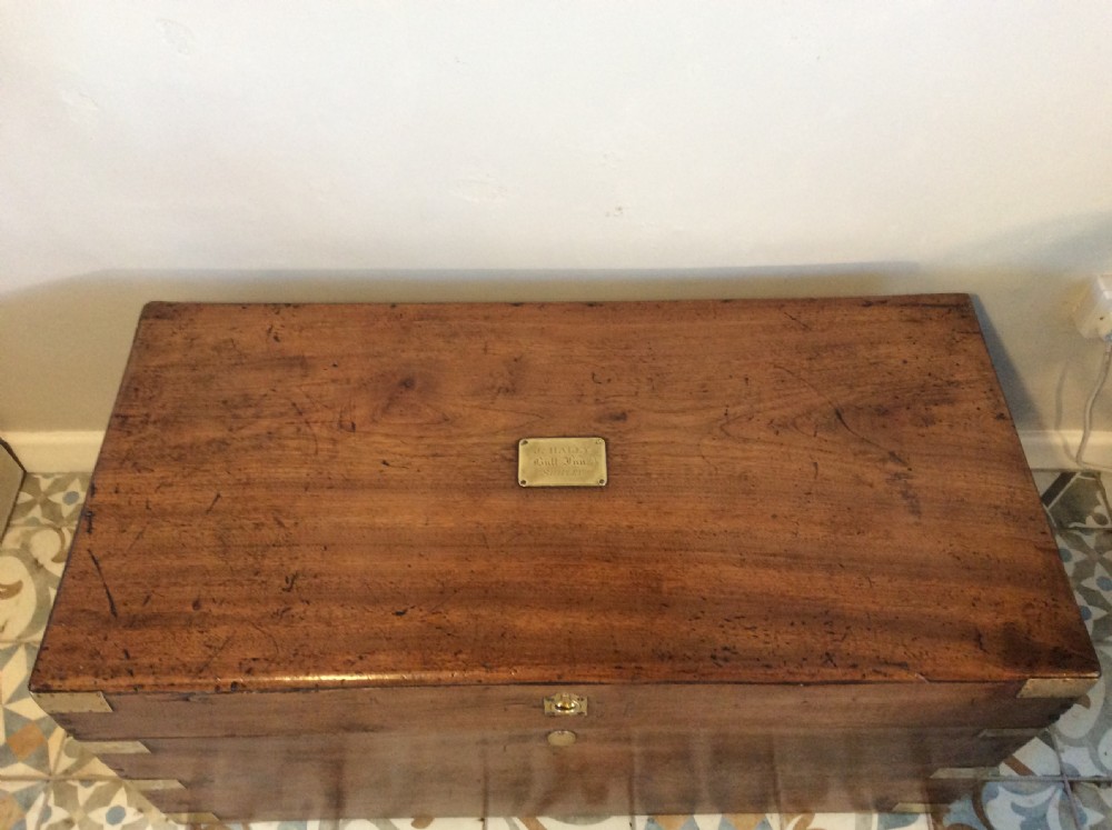 A 19thC Camphor campaign trunk View IV