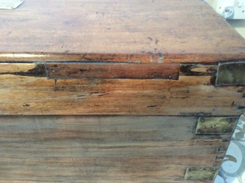 A 19thC Camphor campaign trunk View XV