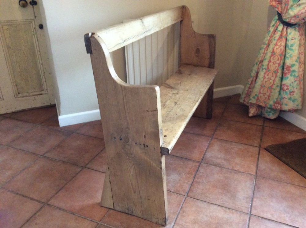 A rustic Victorian hall bench View V