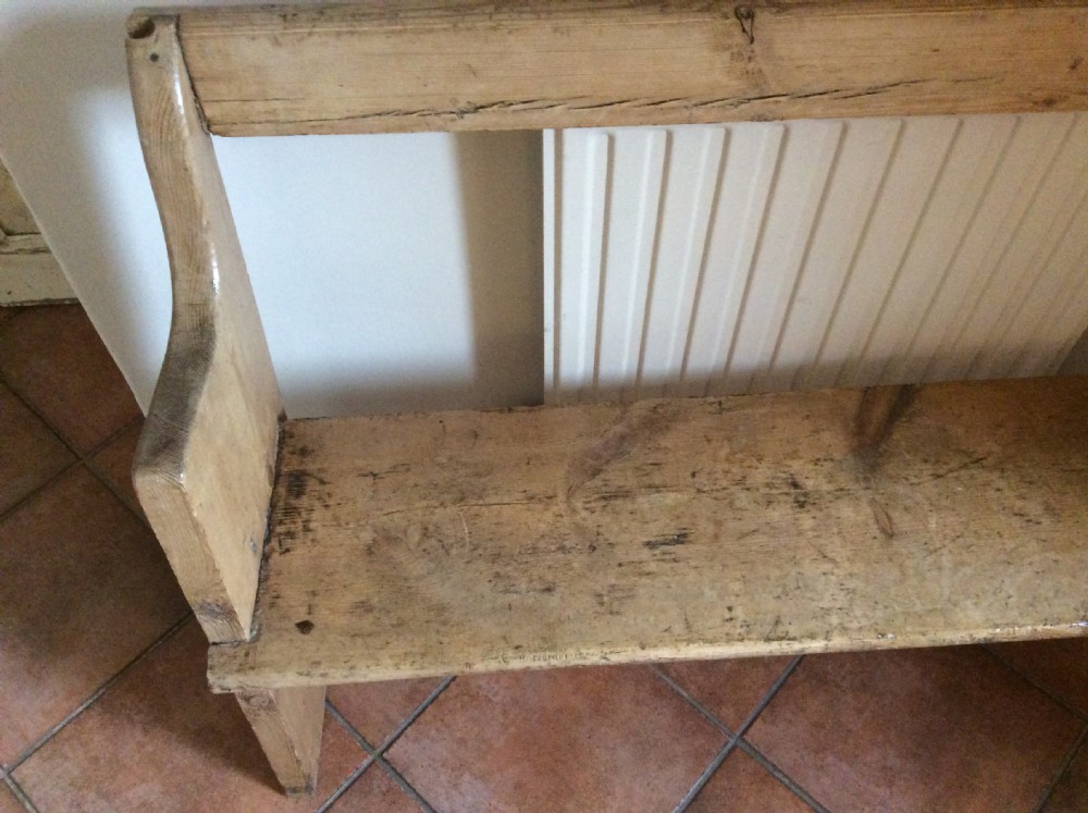 A rustic Victorian hall bench View VI