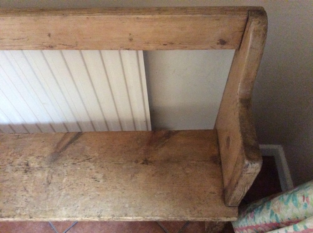 A rustic Victorian hall bench View VII