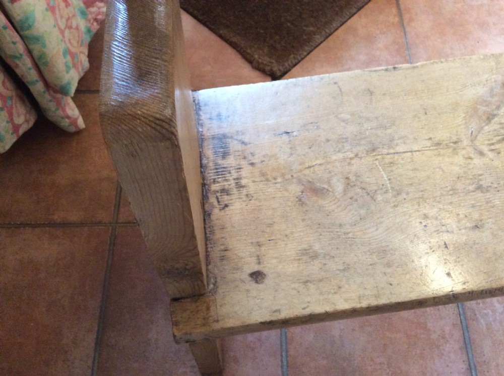 A rustic Victorian hall bench View XII