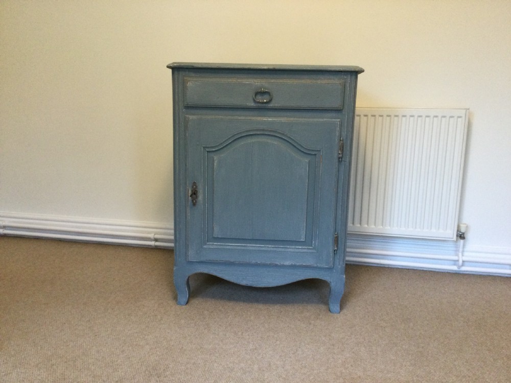  French painted floor standing cupboard
